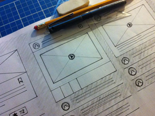 wireframe sketch
