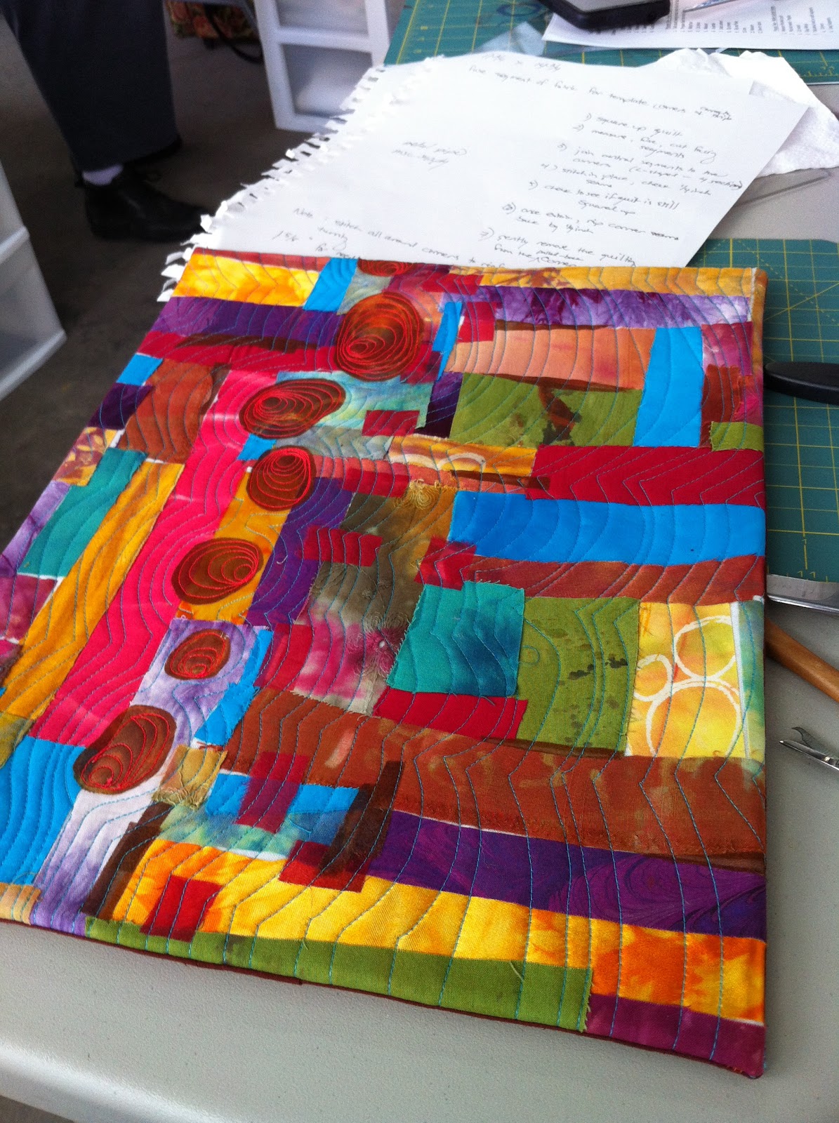 Leslie Tucker Jenison The Craft of Stretching an Art Quilt on a frame