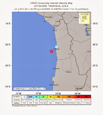 TERREMOTO 5,9 GRADOS SACUDE CHILE, 4 DE ENERO 2014 TERREMOTO 5,9 GRADOS SACUDE CHILE, 4 DE ENERO 2014
