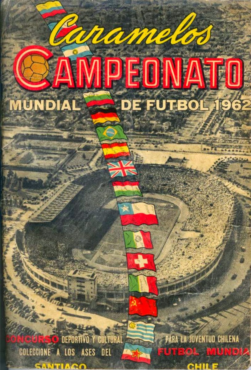 ÁLBUM DE LA COPA DEL MUNDO CHILE 1962 CARAMELOS CAMPEONATO Selección