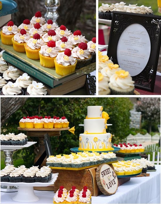 They had vintage styling and books stacked for the cake They had vintage styling and books stacked for the cake