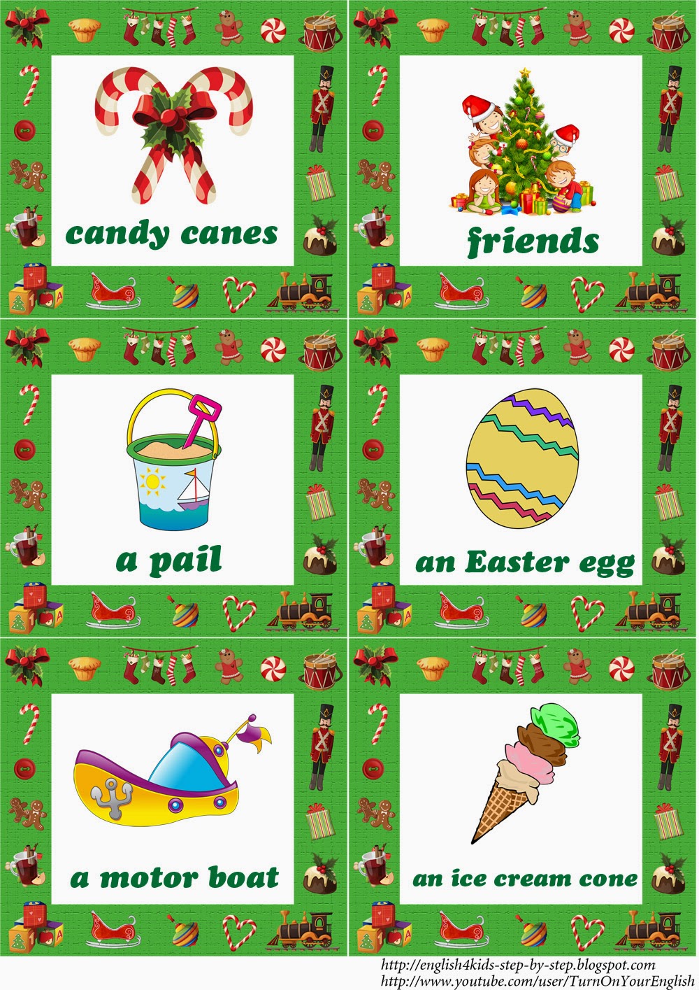 Christmas Fun Song for Kids (+ Flashcards)