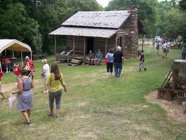 Enjoying a day at the old homestead