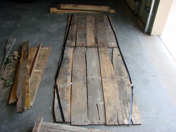 to make three cross braces top center and bottom take a 6 foot by 6 inch fence post and cut down the center to give you two 3 inch fence posts now