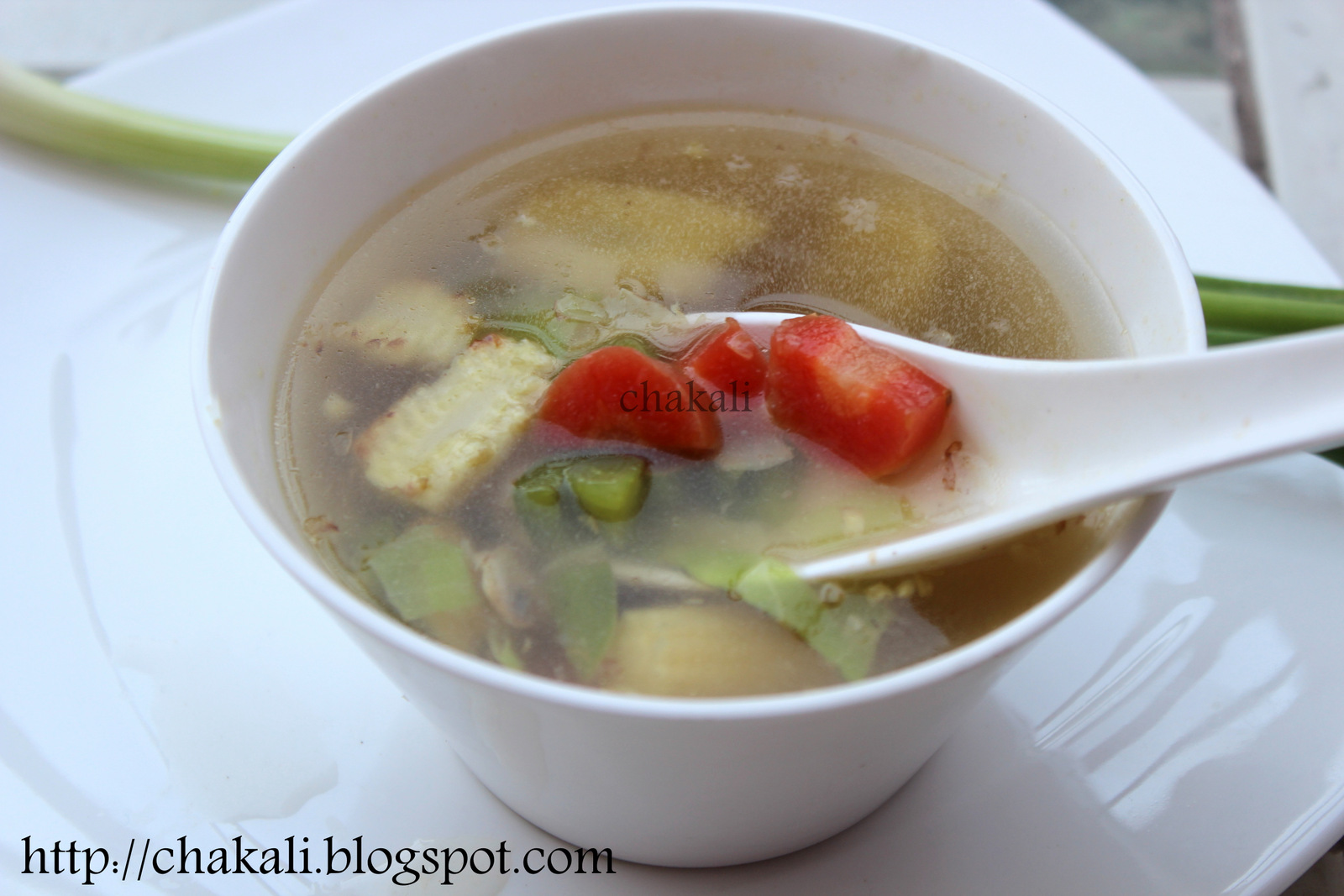 Veg Clear Soup चकली