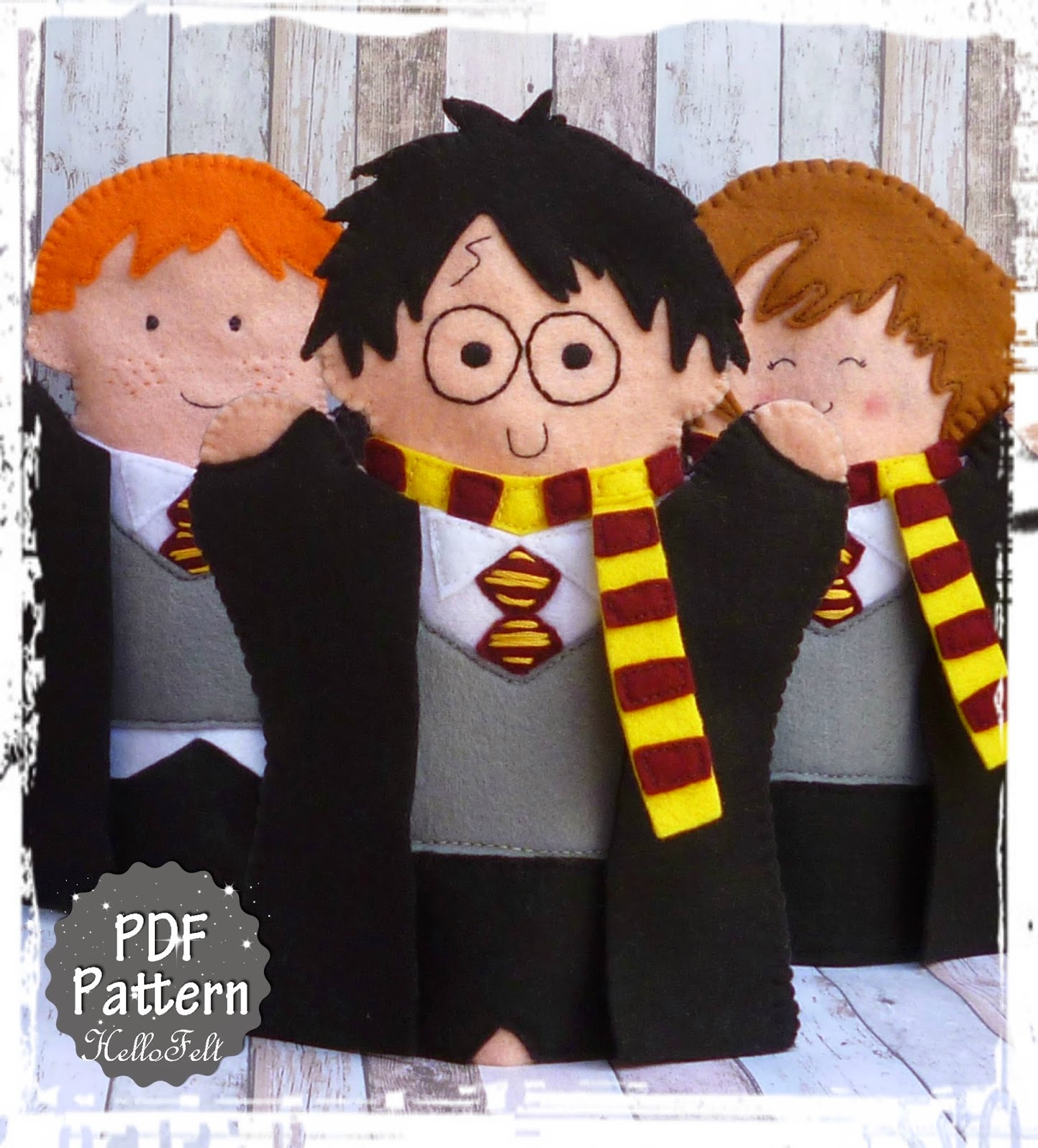 Hello Felt Títeres para mano de Harry Potter / Harry Potter Hand Puppets