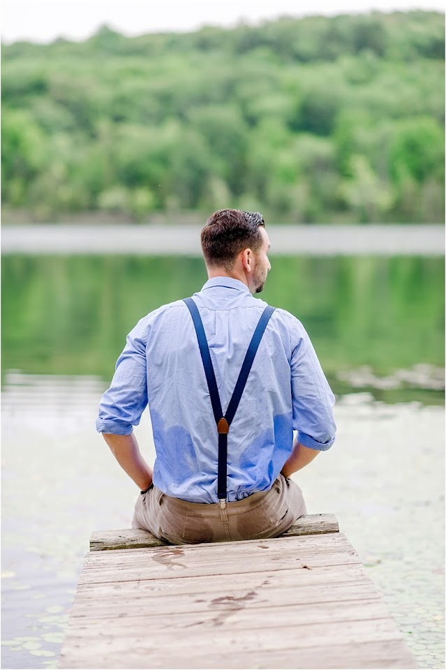 Beautiful rustic NJ engagement session