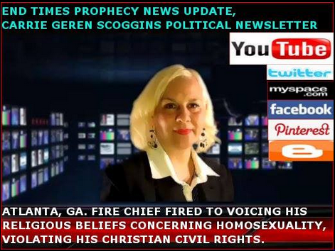 END TIMES PROPHECY NEWS UPDATE, CARRIE GEREN SCOGGINS POLITICAL NEWSLETTER webcast and youtube vide