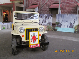 "Popemobile" exhibited  at "St Josephs Convent" in Bandra.