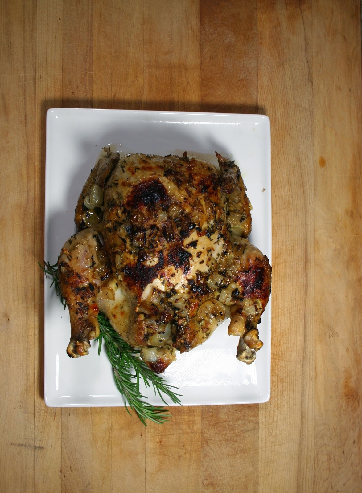 Just A Darling Life Crispy Skin Whole Oven Roasted Chicken, in the Dutch Oven!