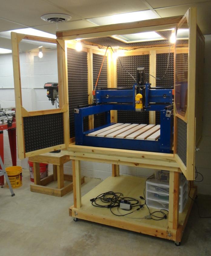 The Tinkers Finishing Touches On The CNC Machine Enclosure