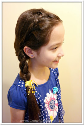Easy #StraightAStyle hairstyle for back-to-school - Half French side braid