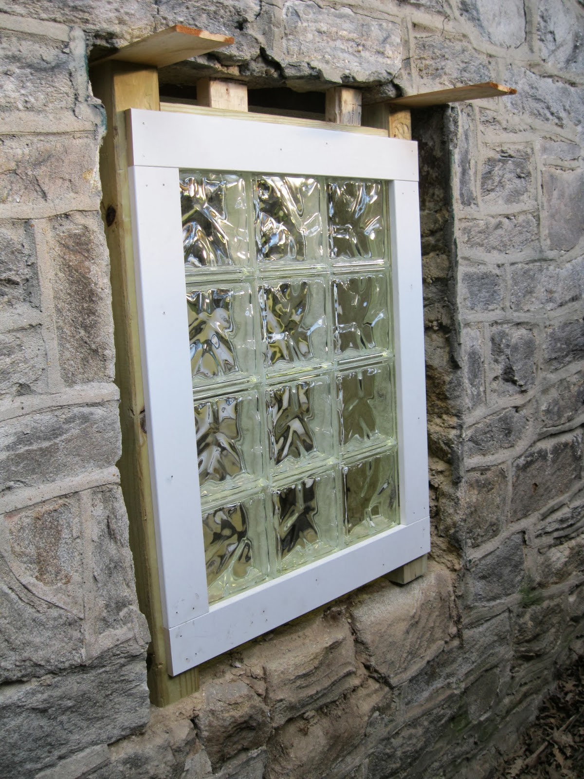 L. Norris Hall House Garage Glass Block