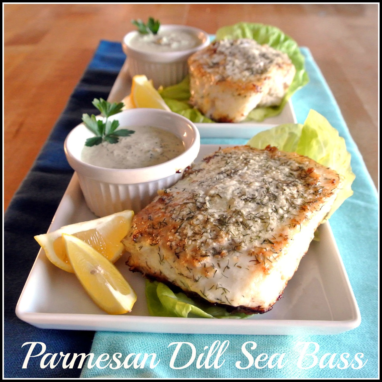 Mom, What's For Dinner? Parmesan Dill Sea Bass