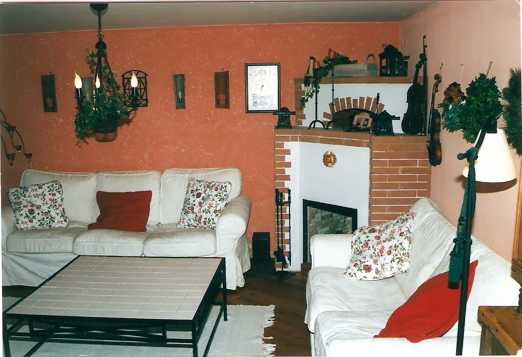 Shabby landhaus: vorher nachher....wohnzimmer..... Welche wohnzimmer farbe passt zu roter couch