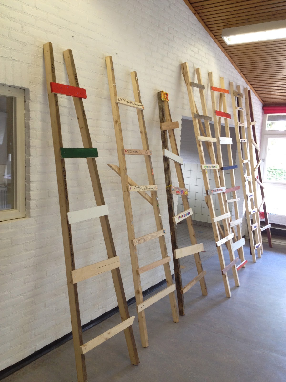 Timmeren voor 10 jarigen... ladders maken