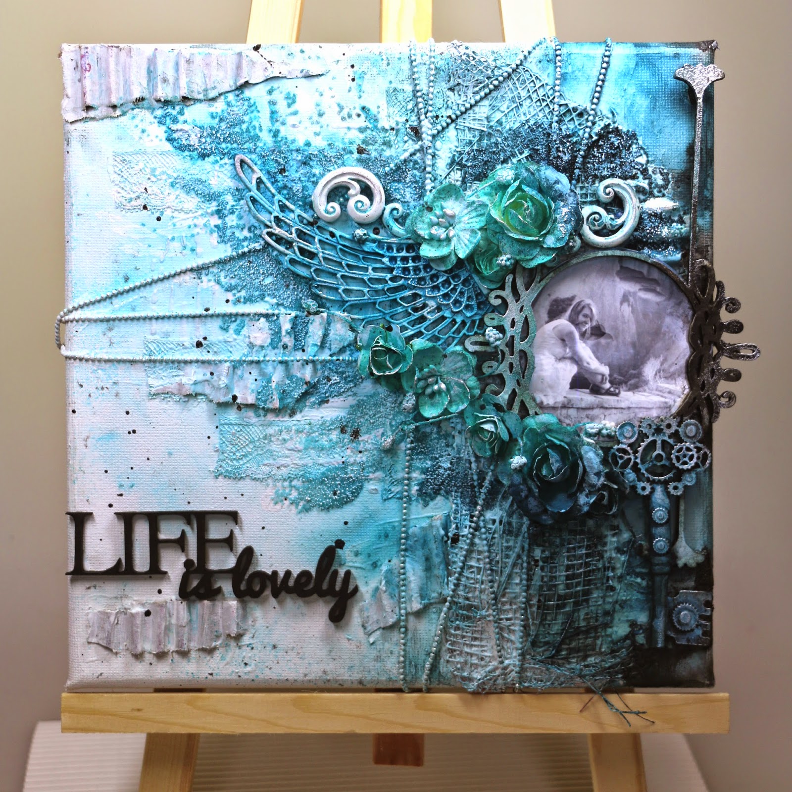 SagapoScrap Le blog ! Toile Life is lovely par Mélodie