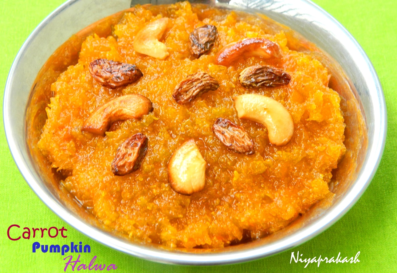 Niya's World Carrot Pumpkin Halwa