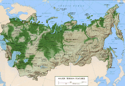 Rusia Map political Regional