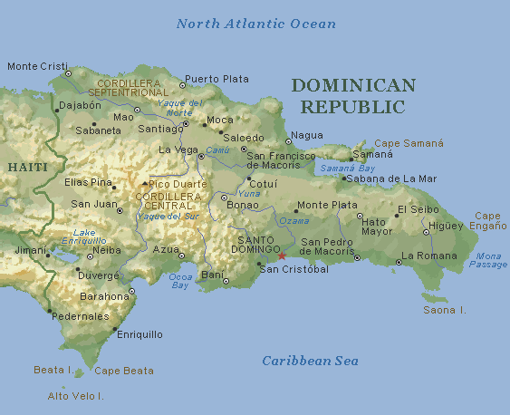 Map of Dominican Republic