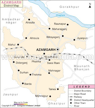 Map of the Azamgarh
