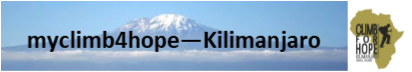 My climb 4 HOPE - Kilimanjaro