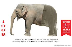 Raymond 1925 - 2015 Elephant wearing trousers