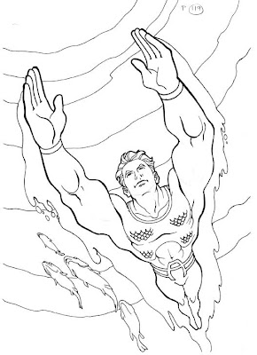 Online Coloring Pages on Coloring Pages Online  Aquaman Coloring Pages