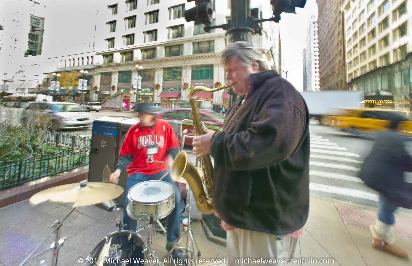 Michael Weaver Photographs People on Location Chicago Street Musicians