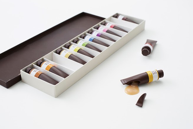 Tubos de pintura de chocolate - Chocolate-Paint