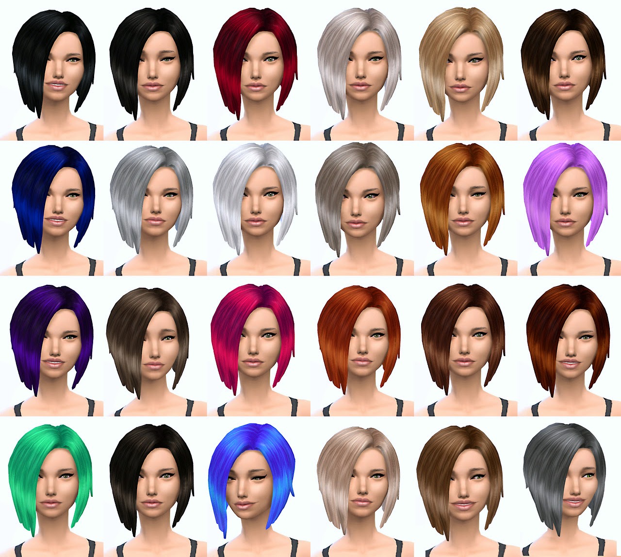 sims 4 more hair colors mod