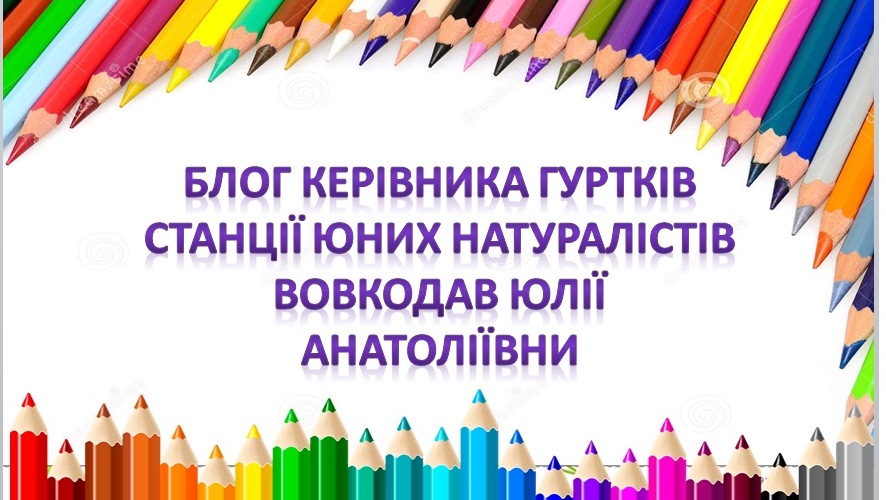 Блог керівника гуртків станції юних натуралістів Вовкодав Юлії Анатоліївни