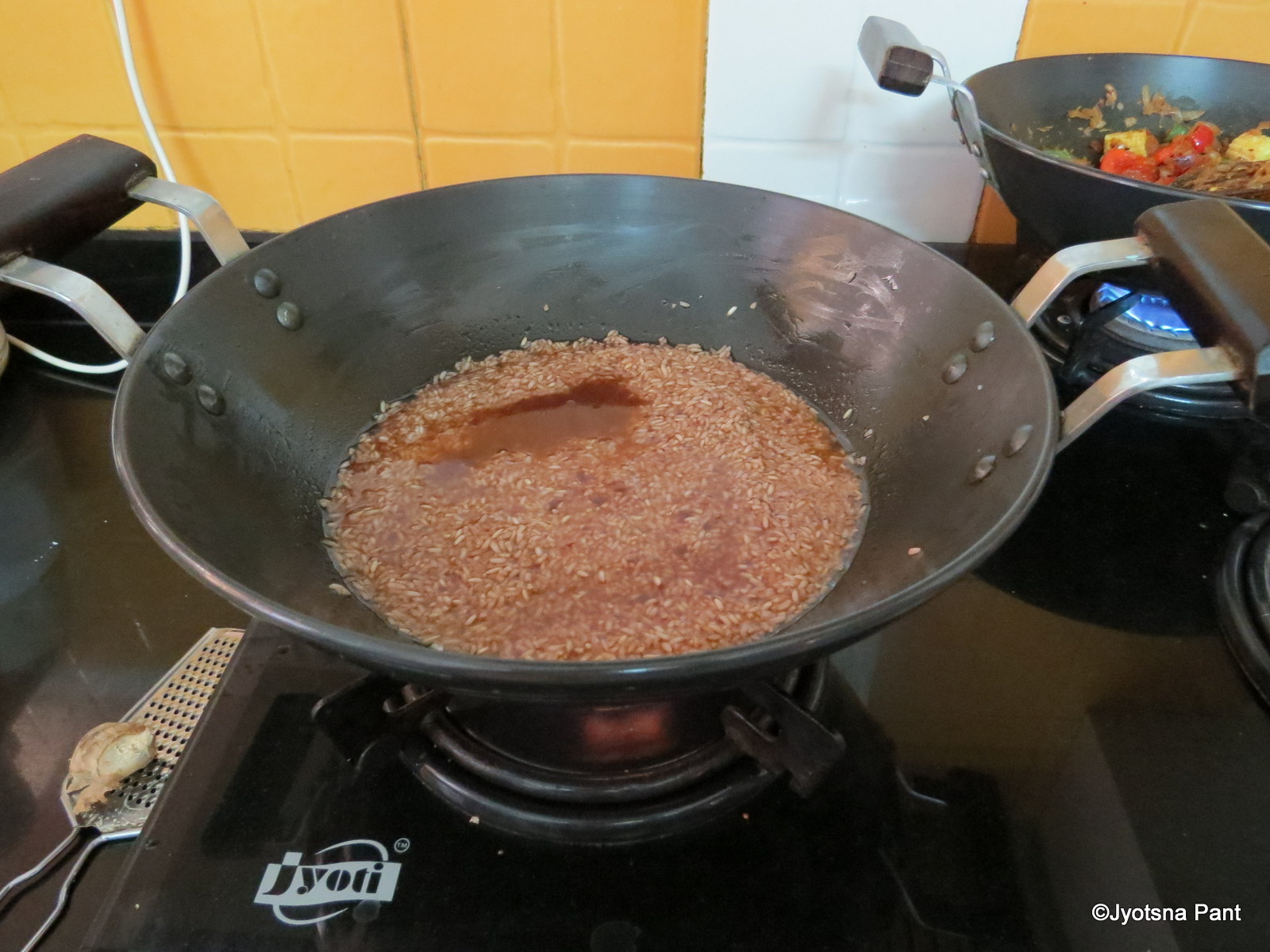 With Love from Mom's Kitchen Wine rice and Vegetable sauce