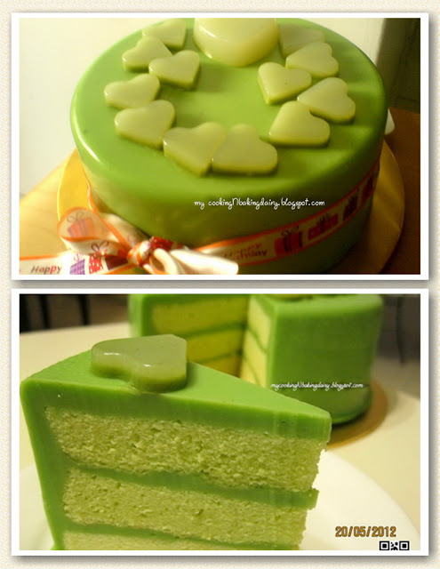 Pandan Chiffon Layer Cake Recipe Pandan Chiffon Layer Cake Recipe