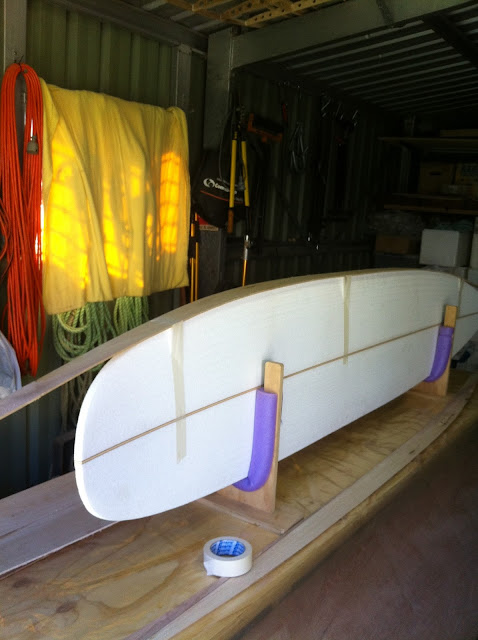 wood surfboard