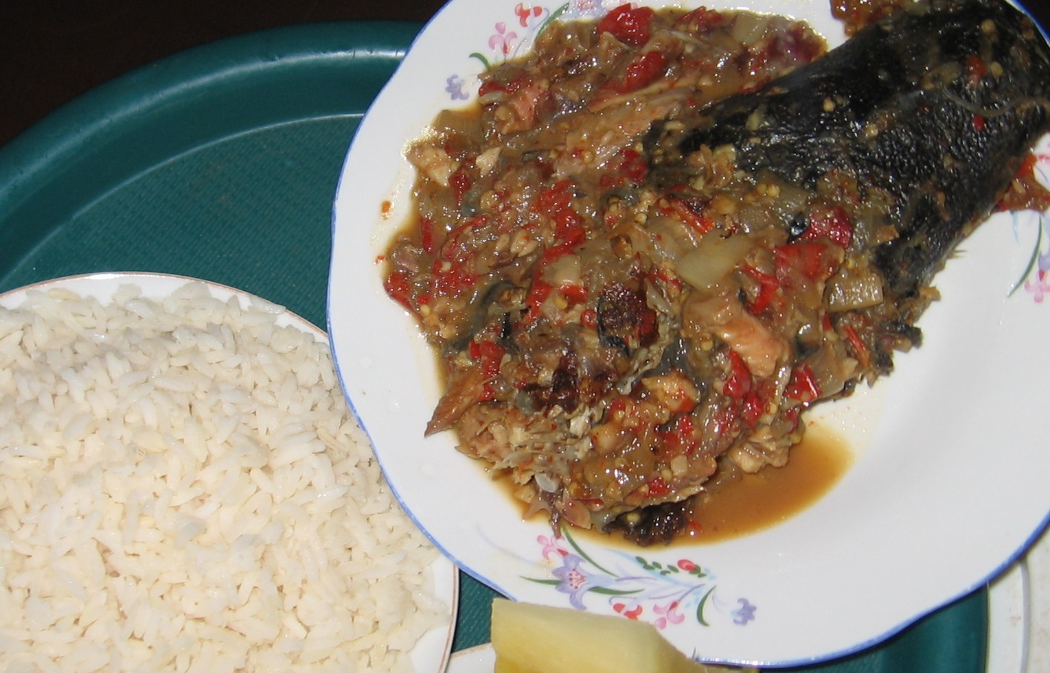 Fresh Fish Gravy With Fruity Rice