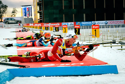 Biathlon World Cup, Carl Johan Bergman, France, Ice, Marie Laure Brunet, Norway, Ostersund, Place, Race, Rifle, Shooting, Sports, Sweden, Target, Tora Berger, Winter, Women, 