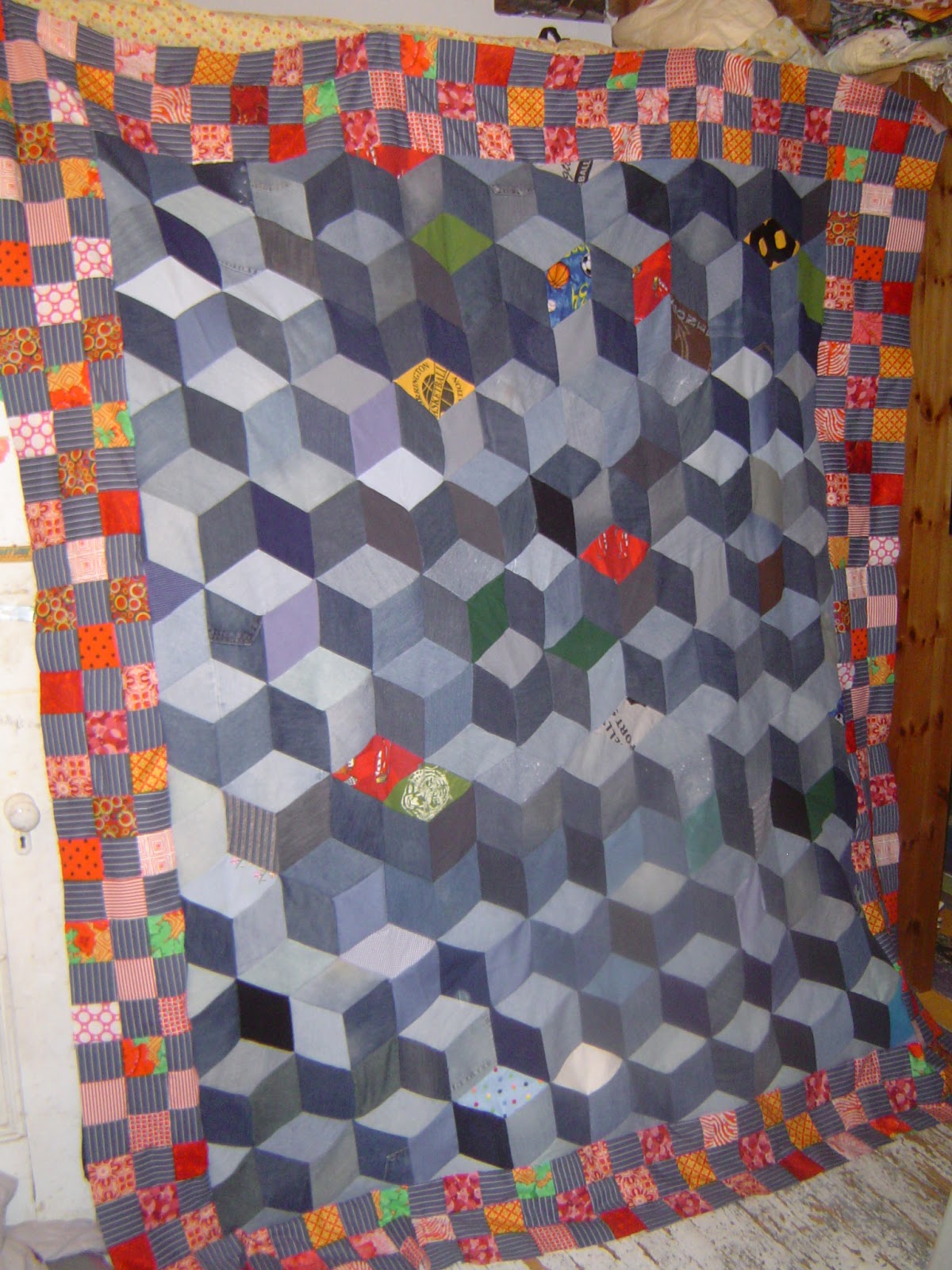 recycled quilt New Denim quilt!