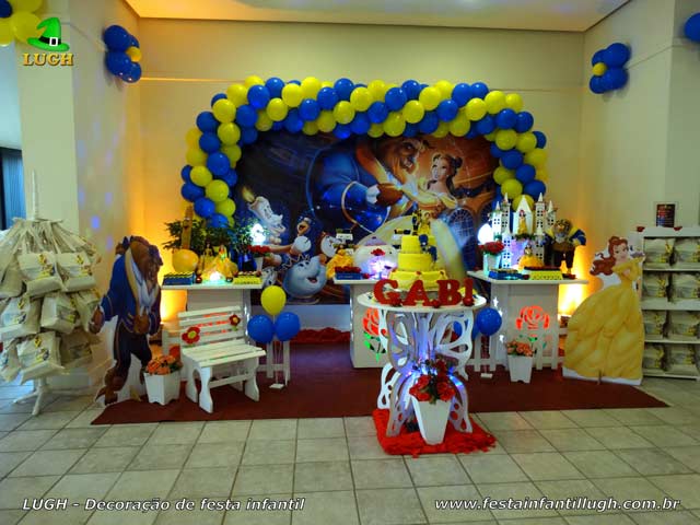 Decoração provençal simples tema da Bela e a Fera Decoração provençal simples para festa de aniversário infantil tema da Bela e a Fera - Jacarepaguá -RJ
