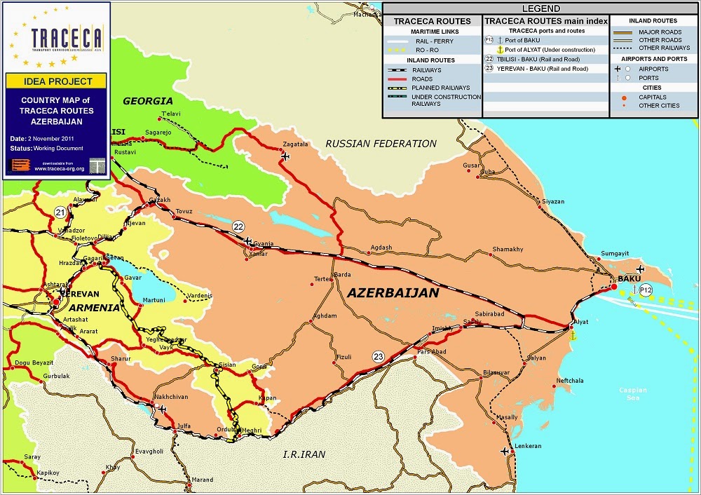 Pdf map Baku Azerbaijan