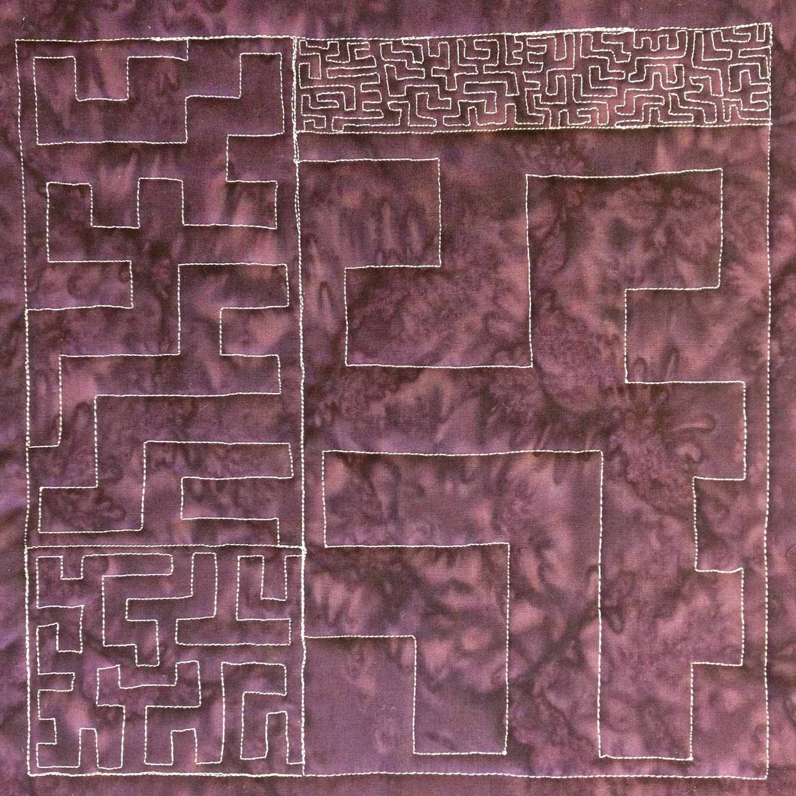 The Free Motion Quilting Project 17. Quilt Circuit Board over a