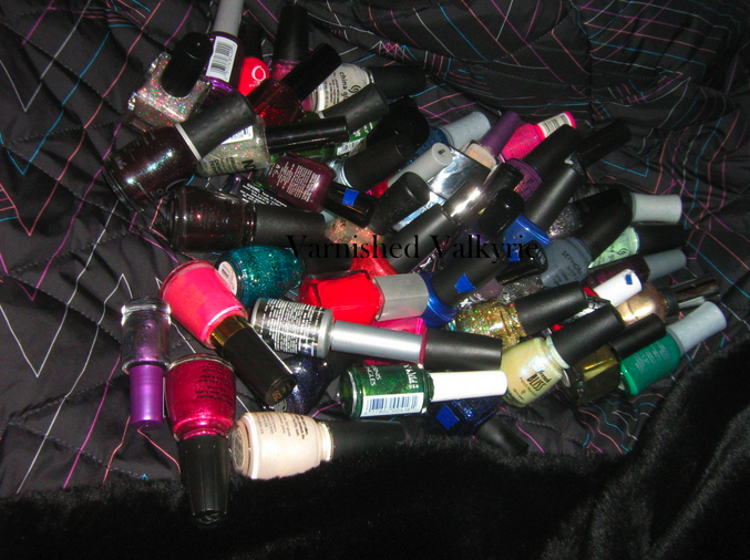 Varnished Valkyrie How many coats of polish do you think this took???