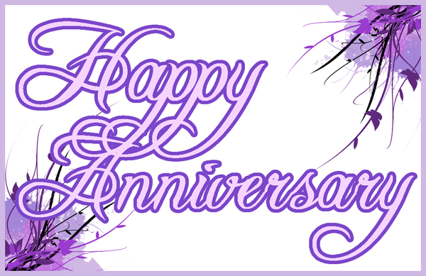 happy anniversary purple