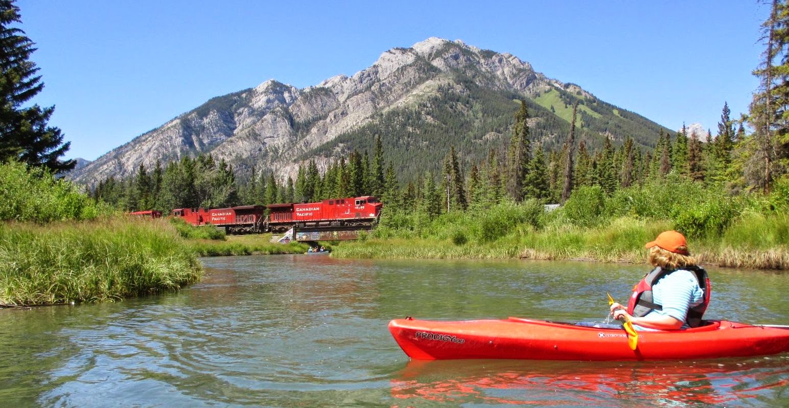 Canoeing Around Edmonton, Alberta, Canada Vermilion Lakes, Banff