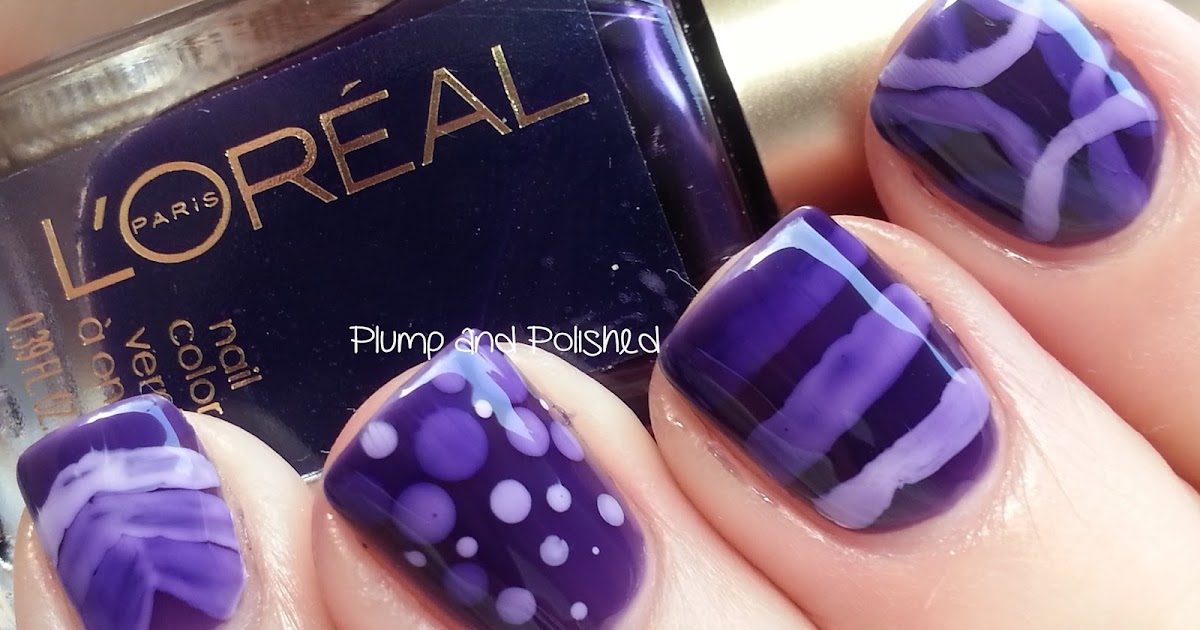 Plump and Polished L'Oreal Berry Nice and a Jelly Nail Art Sandwich