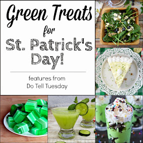 Green Treats for St. Patrick's Day on Do Tell Tuesday at Diane's Vintage Zest!