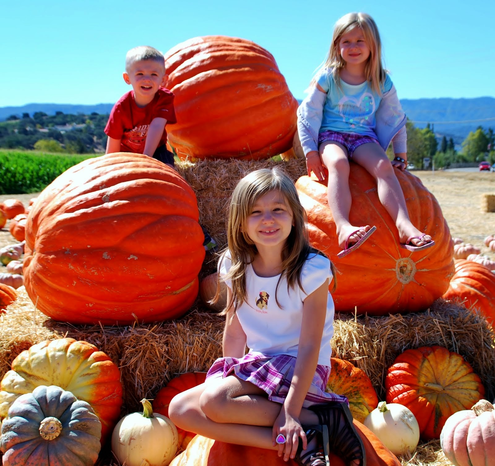 Grandchildren James, Cadence and Claire