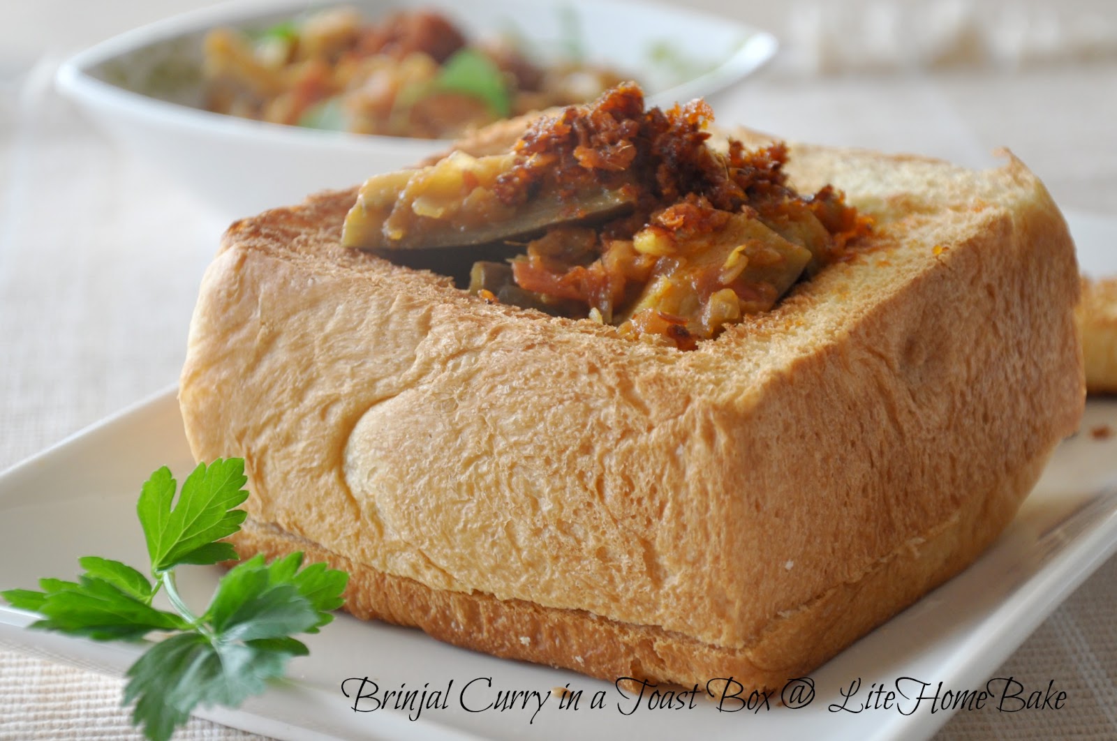 Brinjal Curry in a Toast Box Lite Home Bake
