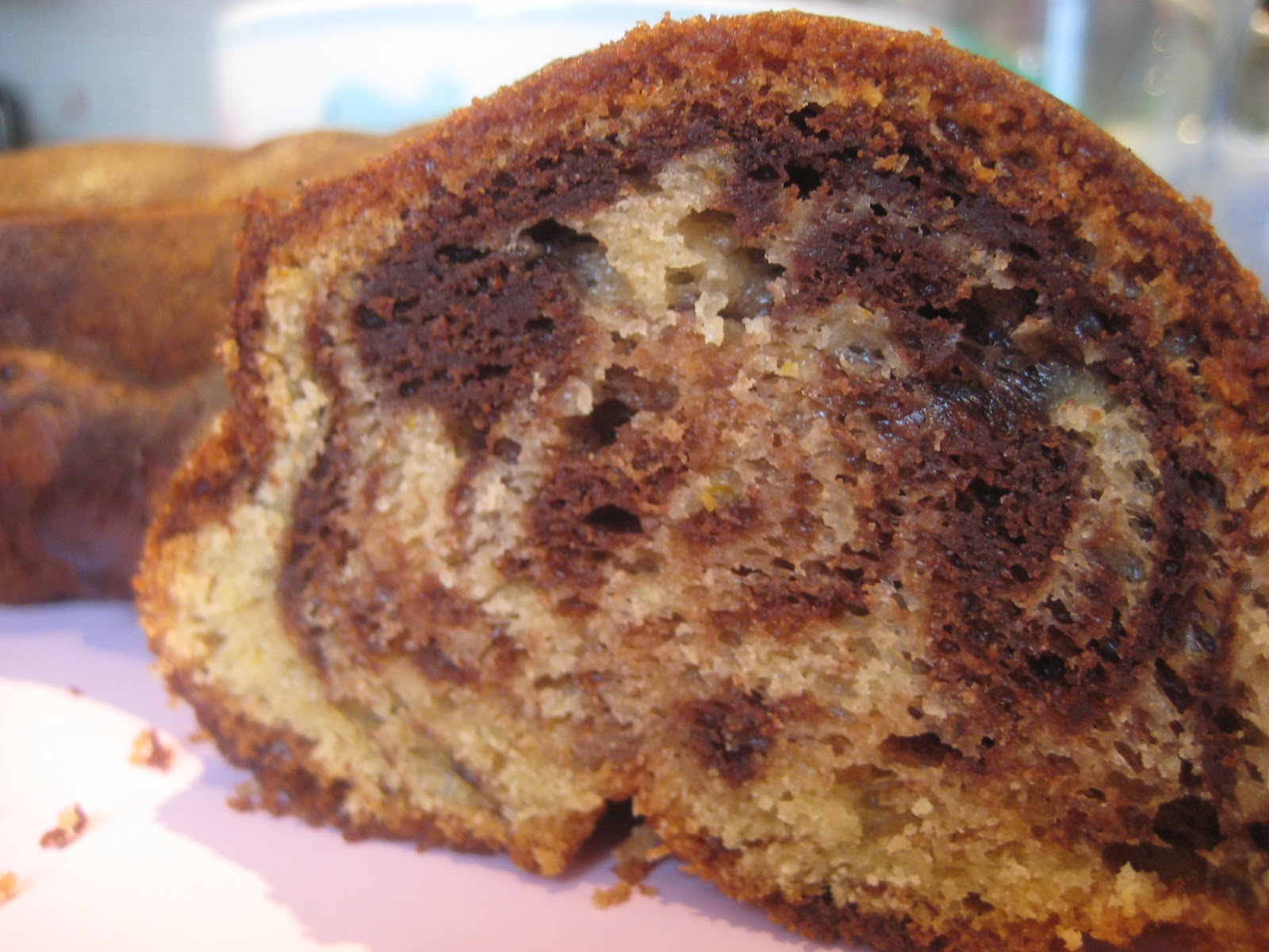 Let them eat (gluten free, lactose free) cake! Chocolate orange marble