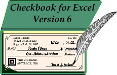 Checkbook For Excel v6.0a